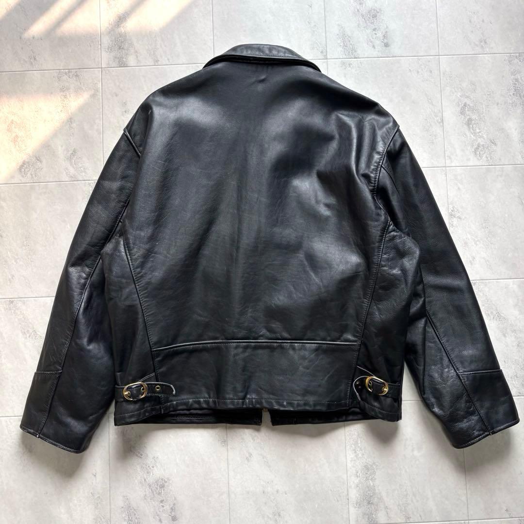【Vintage】ショット レザージャケット 46 XXXL USA製 短丈