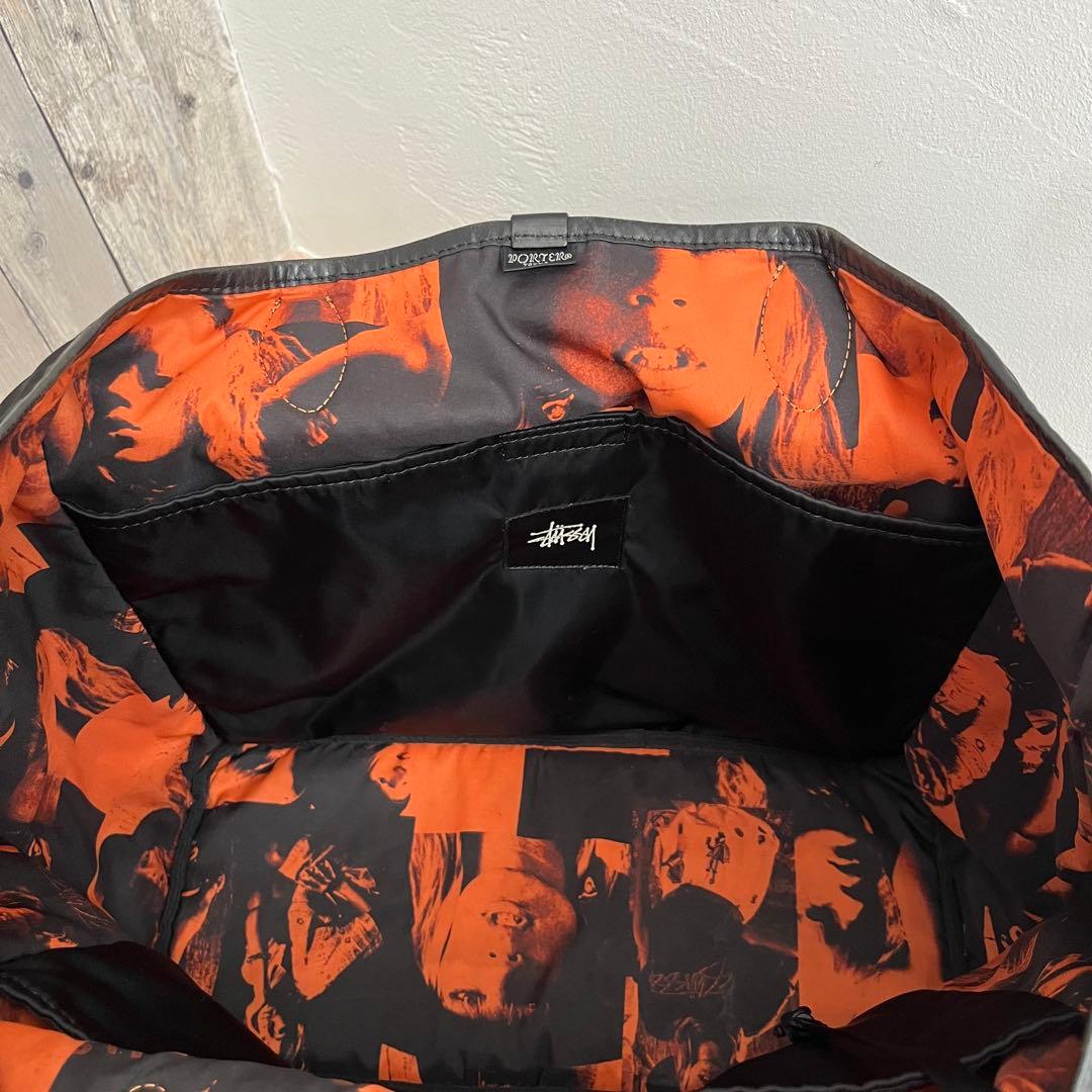 STUSSY × PORTER Tote Bag｜Black