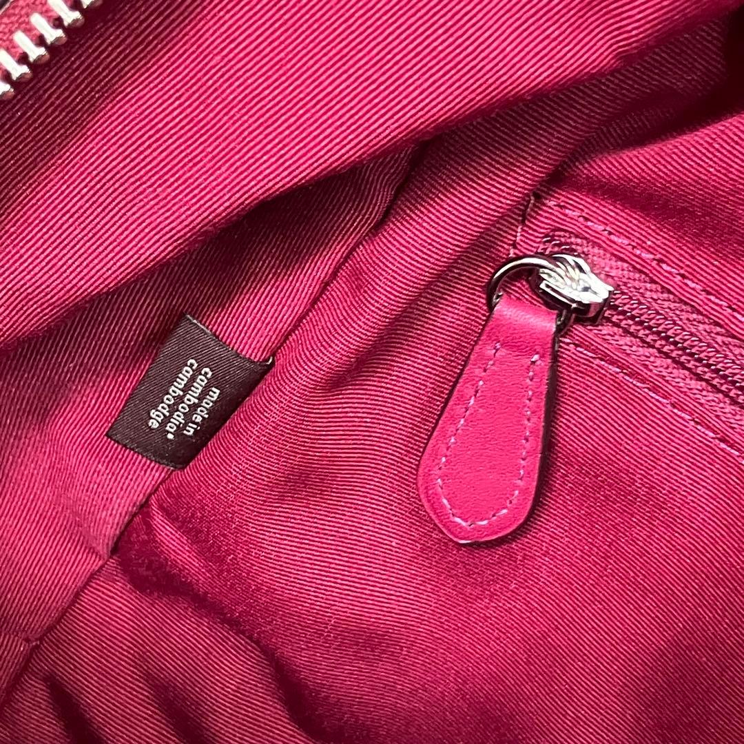 美品 COACH バックパック リュック シグネチャー ピンク