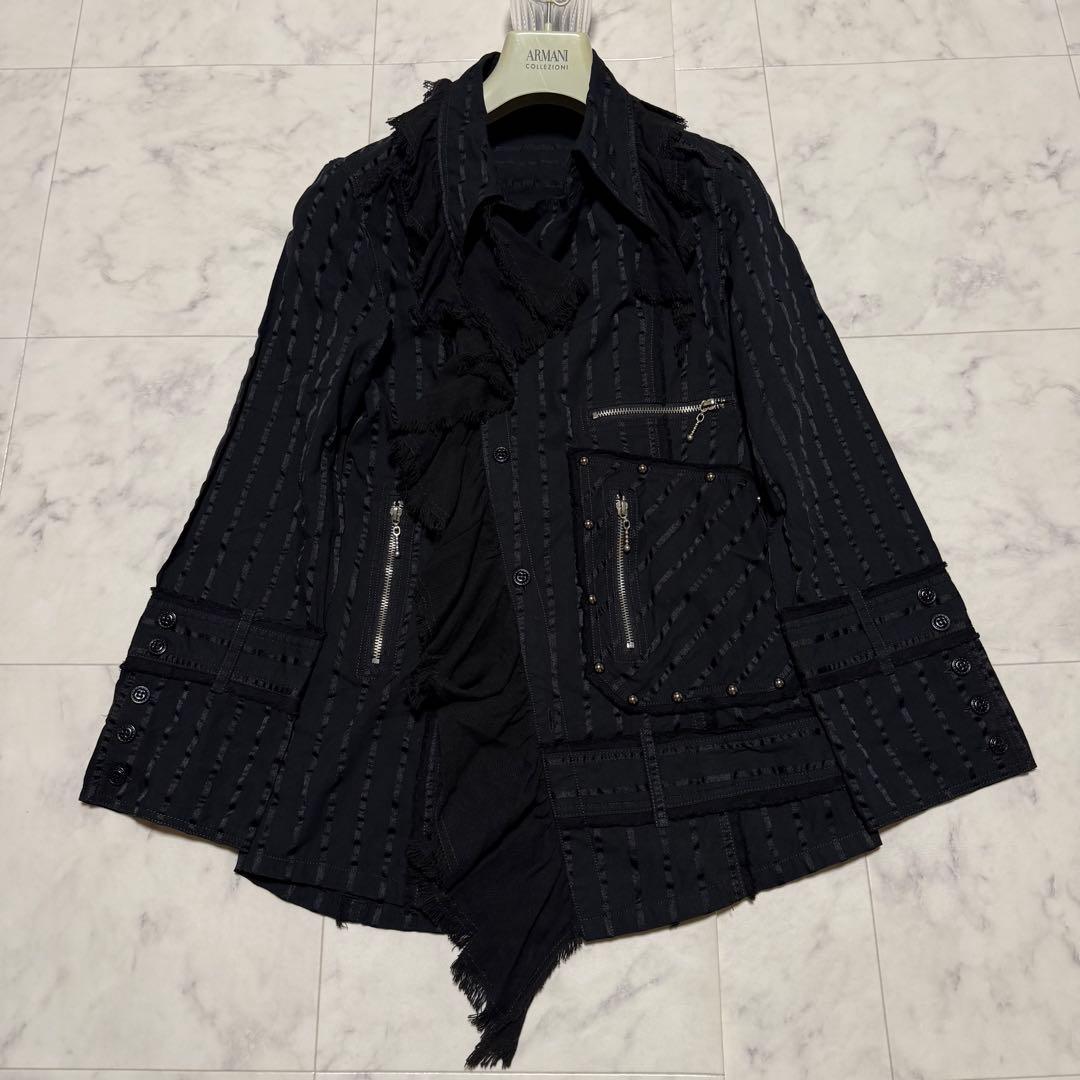 希少✨アルゴンキン 00s シャツジャケット ワンピース ゴスロリ フリンジ F