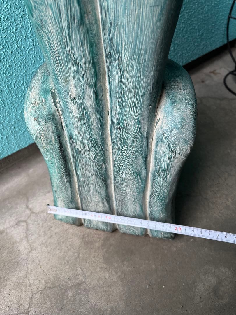 みにで、猫の木彫り、大きなネコの木彫り、90センチネコ木彫り、一刀彫ネコ