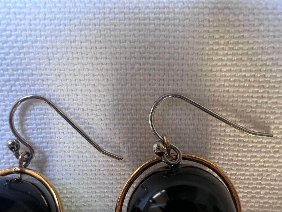 【美品】JIL SANDER ブラック ピアス
