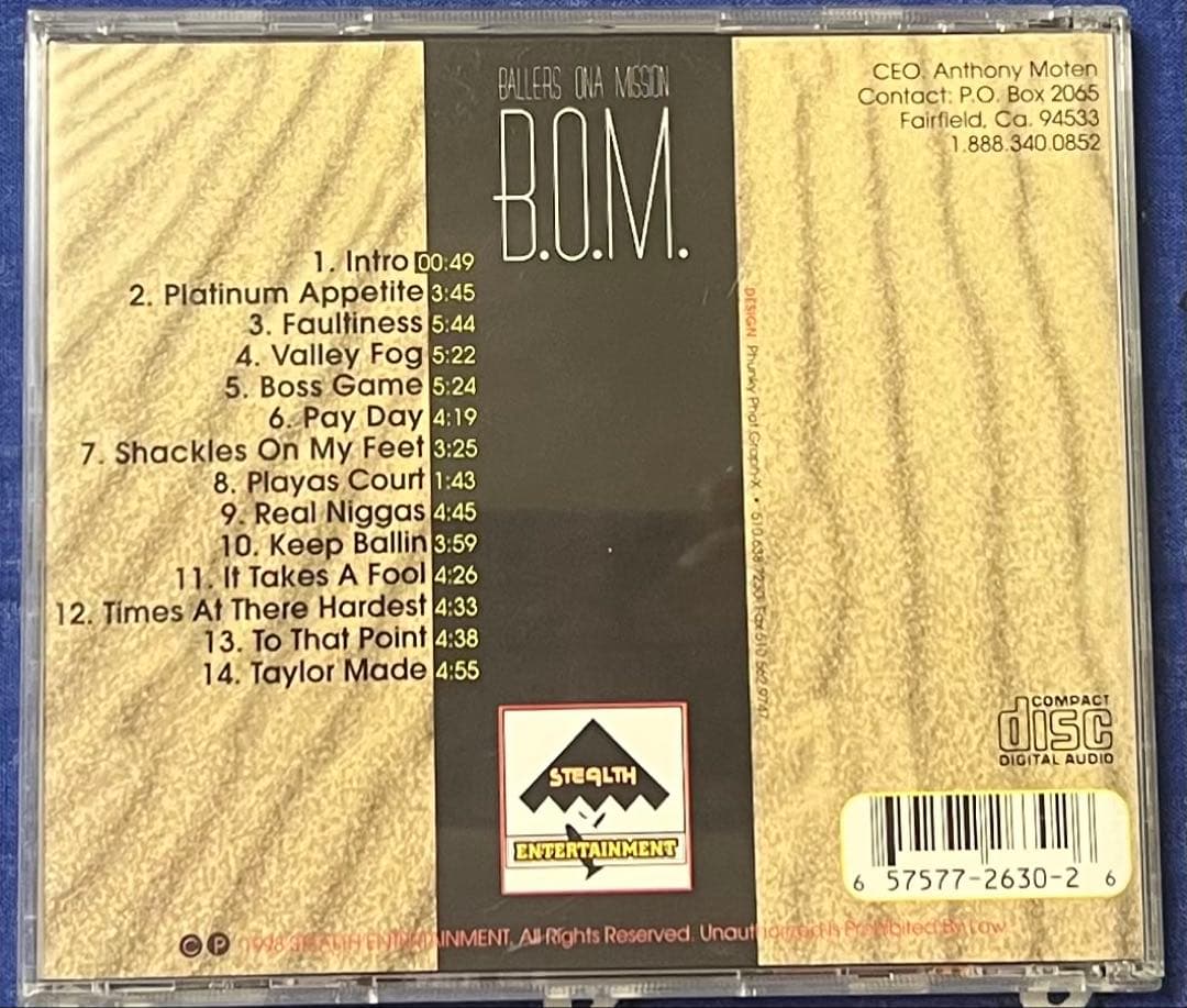 S.S.455　B.O.M. Taylor Made CD