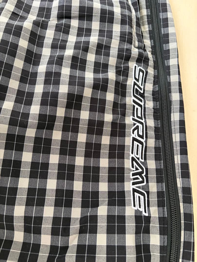 Supreme チェック柄ナイロンパンツ