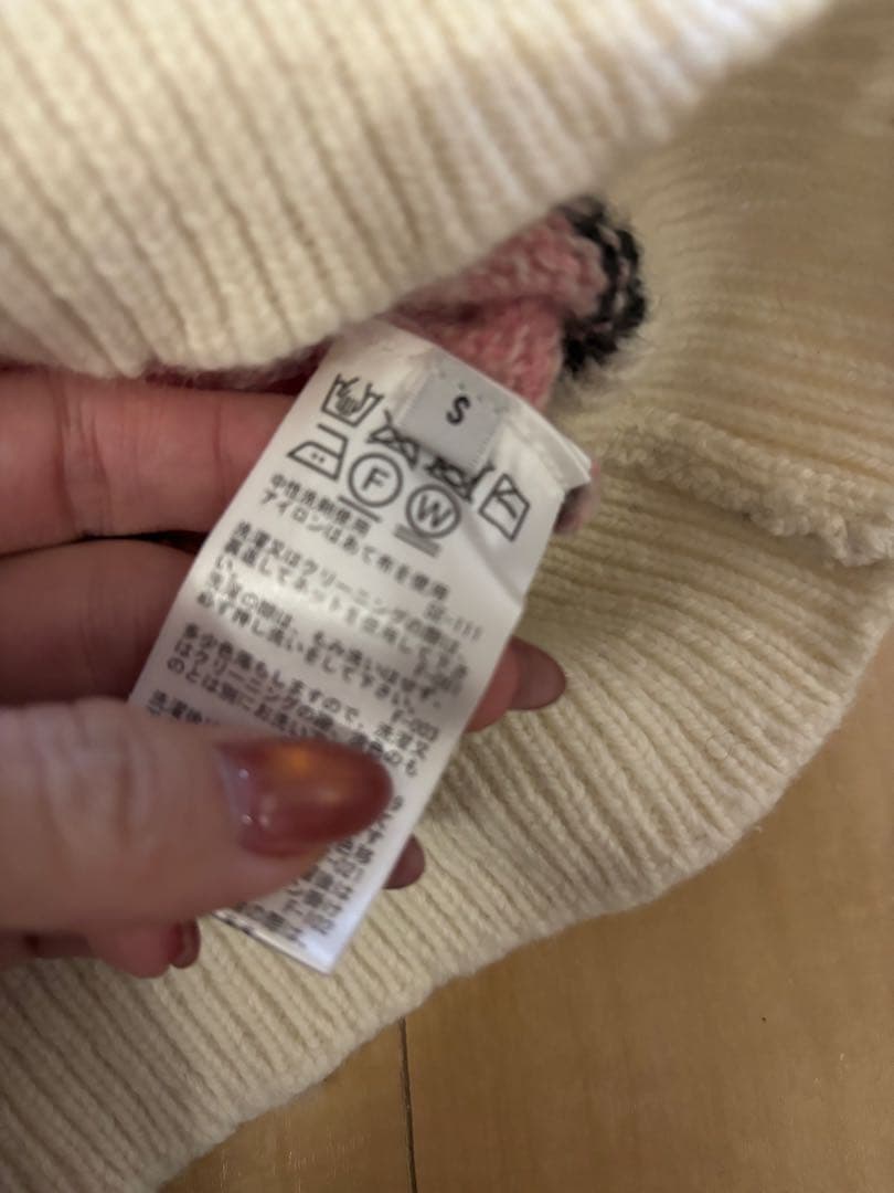 【極美品】JUN&ROPE ピンク タートルネック セーター