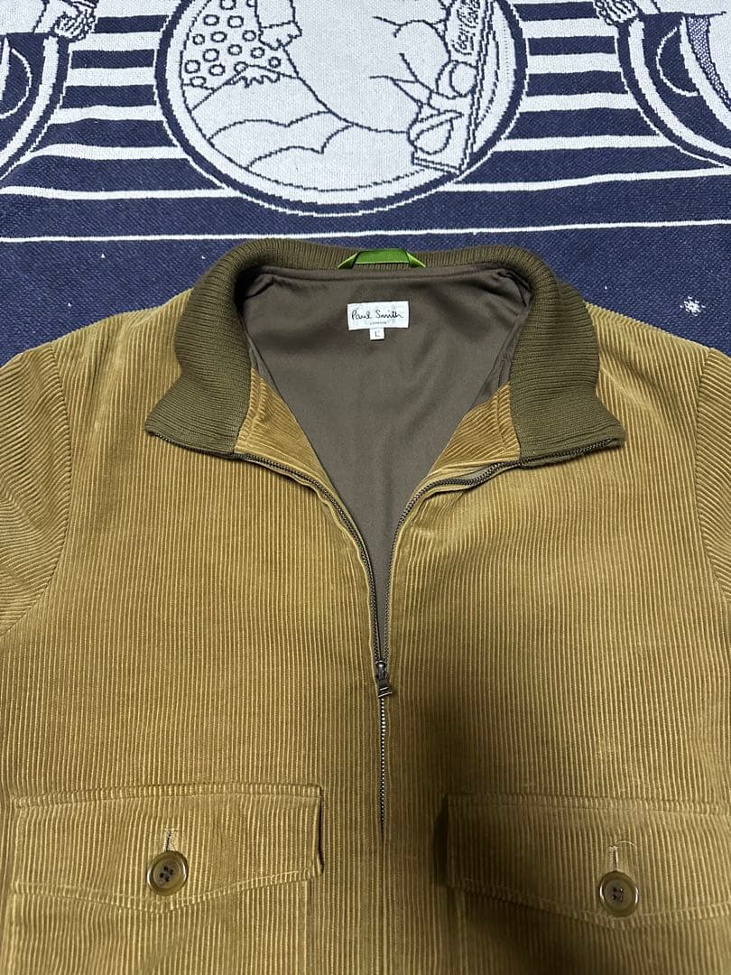 paul smith コーデュロイジャケット　スイングトップ　ベージュ　00s