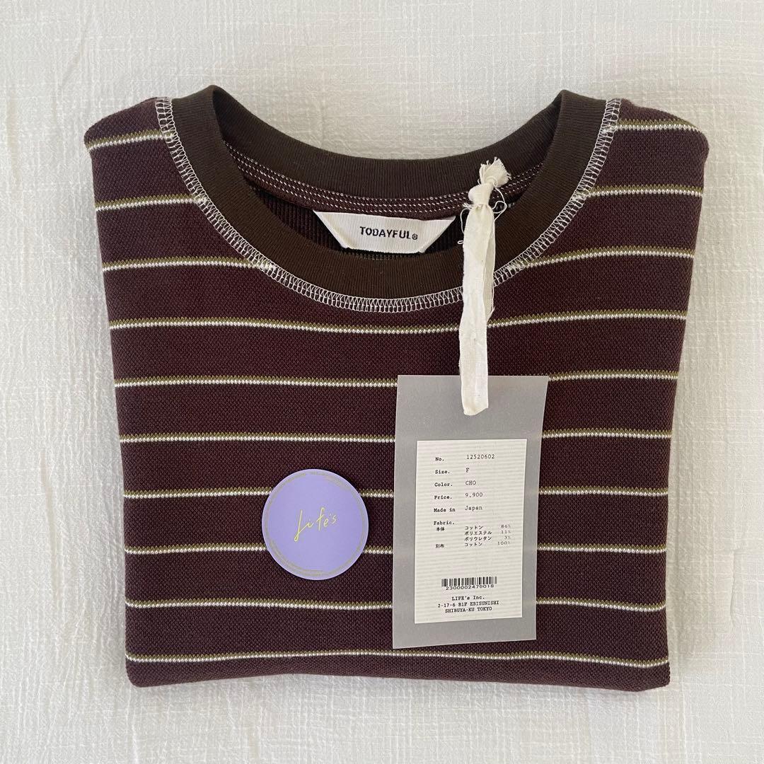 【todayful】Border Ringer Tee_CHO