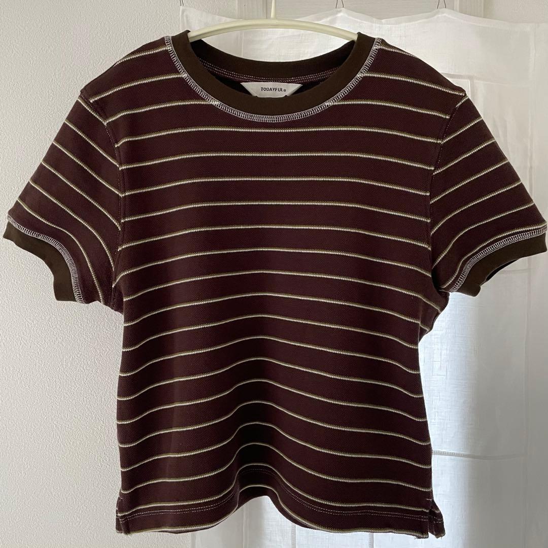 【todayful】Border Ringer Tee_CHO