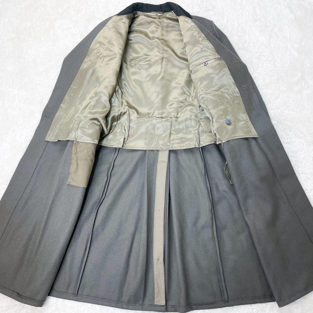 未使用級 東ドイツ軍 ロングコート NVA ビンテージ ウール 防寒 ジャケット