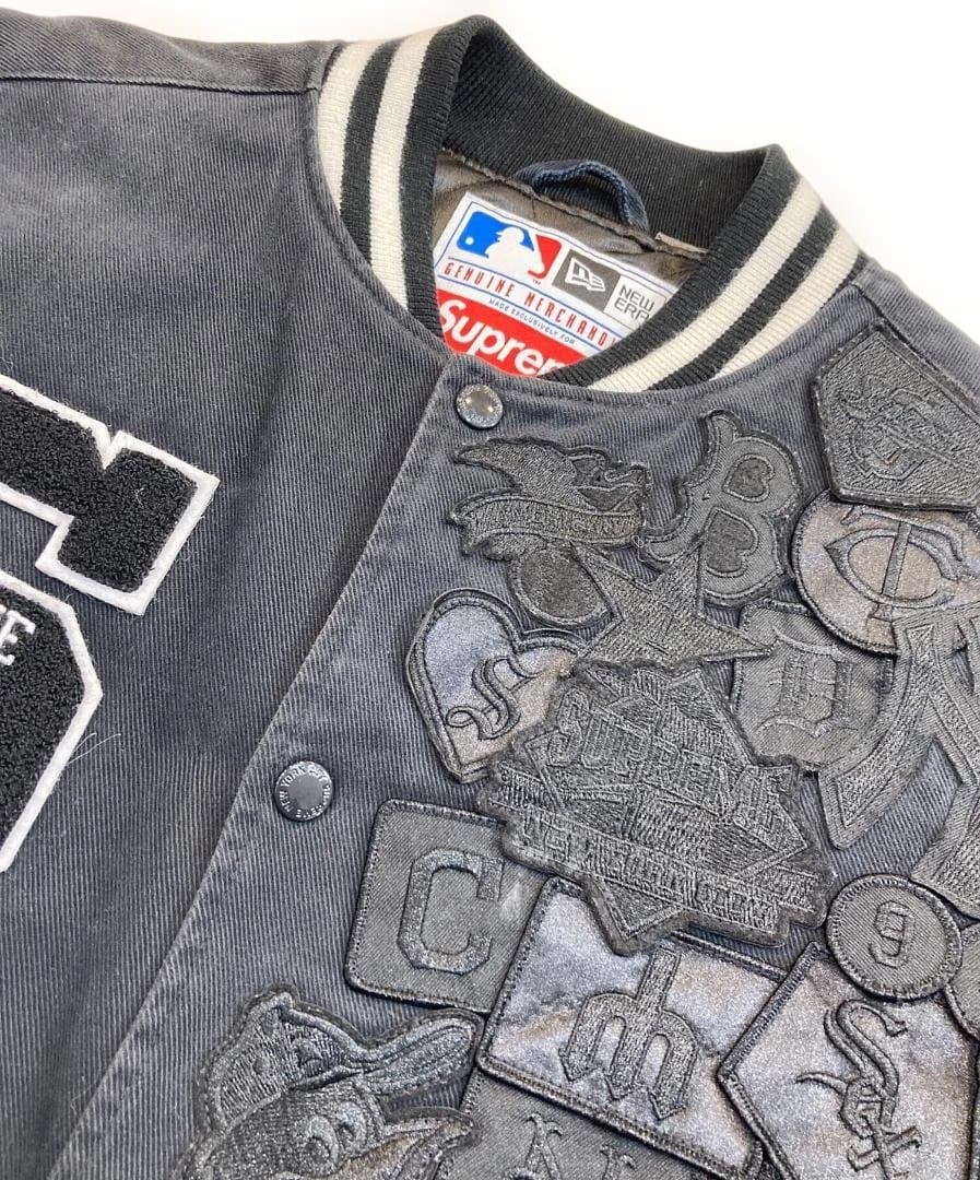 SUPREME × New Era × MLB ジャケット ネイビー