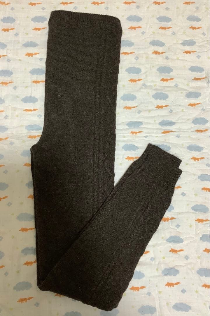 ウールレギンス　ウール100% XXLサイズ　モンゴル産　厚手　スパッツ