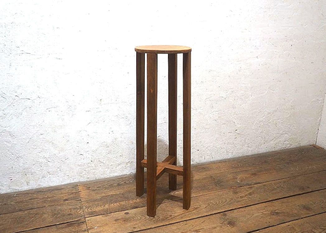 1326 レトロな陳列台　展示台　花台　ガーデニング　古家具　古道具　アトリエ