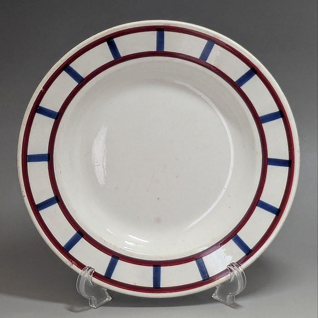 クレイユモントロー“Bearn”　バスク柄のプレート　平皿23.7cm（3）