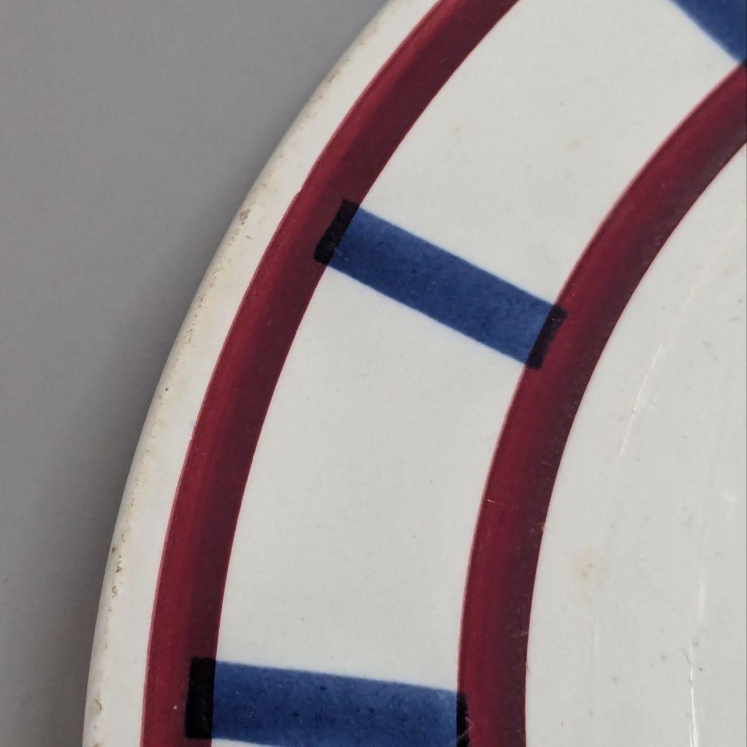 クレイユモントロー“Bearn”　バスク柄のプレート　平皿23.7cm（3）