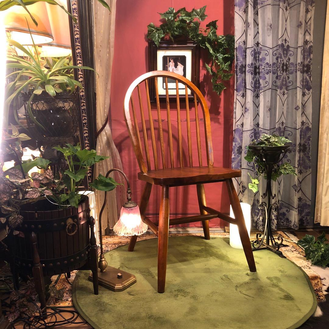 L１　オールドパイン　80’s ヴィンテージ 　ボーバックチェア