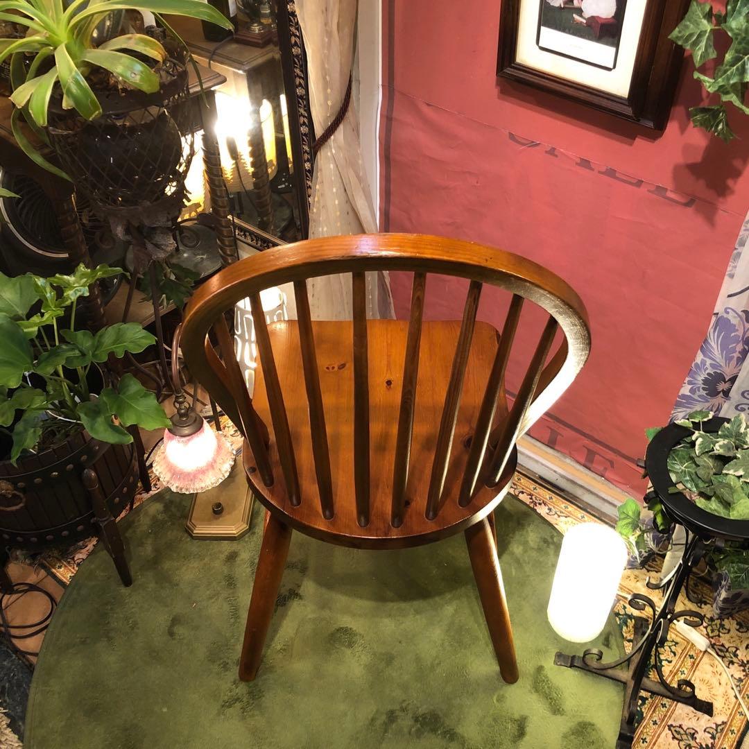 L１　オールドパイン　80’s ヴィンテージ 　ボーバックチェア