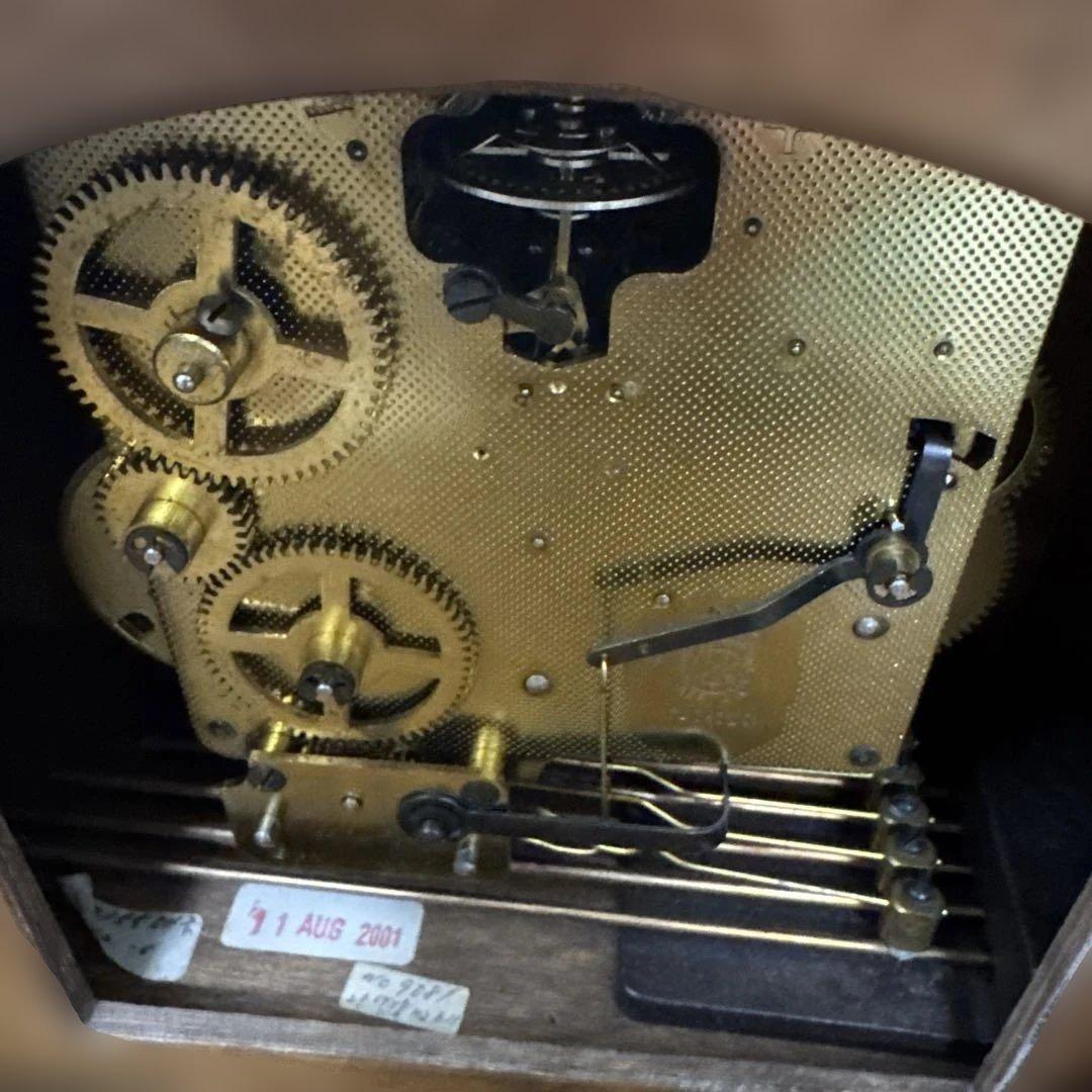 GERMANY Hermle ヘルムレ ゼンマイ式置時計 アンティ－ク