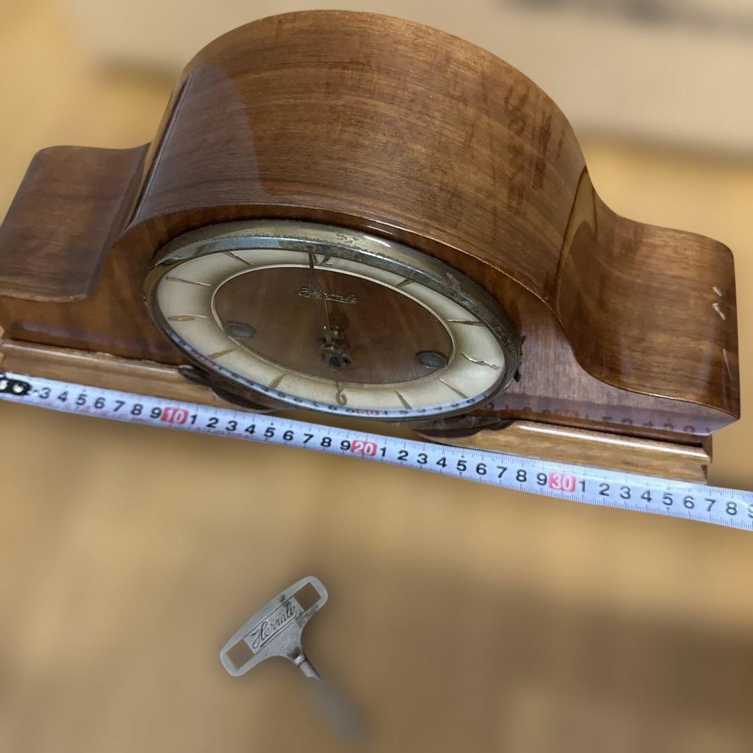GERMANY Hermle ヘルムレ ゼンマイ式置時計 アンティ－ク