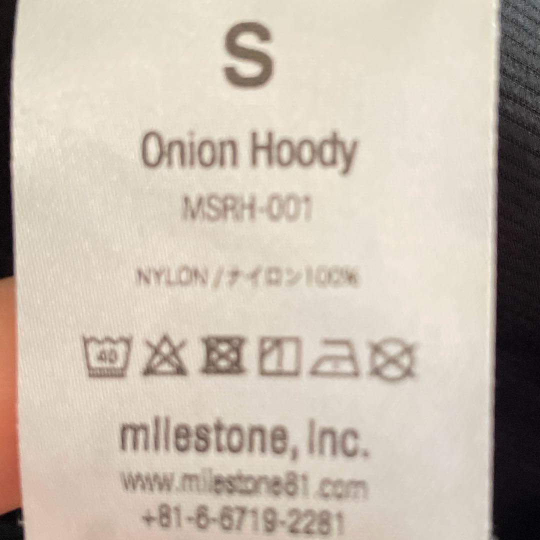 マイルストーン オニオンフーディ　milestone　Onion Hoody 黒