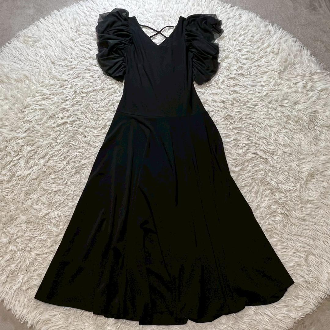 Leirena （レイリーナ）フリルロングワンピース 社交ダンス パーティドレス