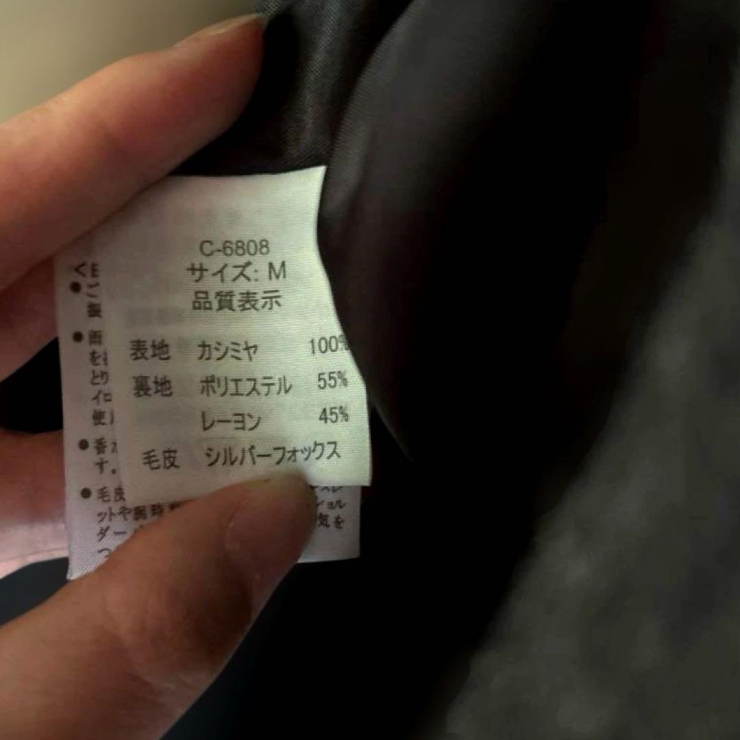 美品　富和　柔らかいカシミヤ100% 美しいシルエット　ワンピース 風コート