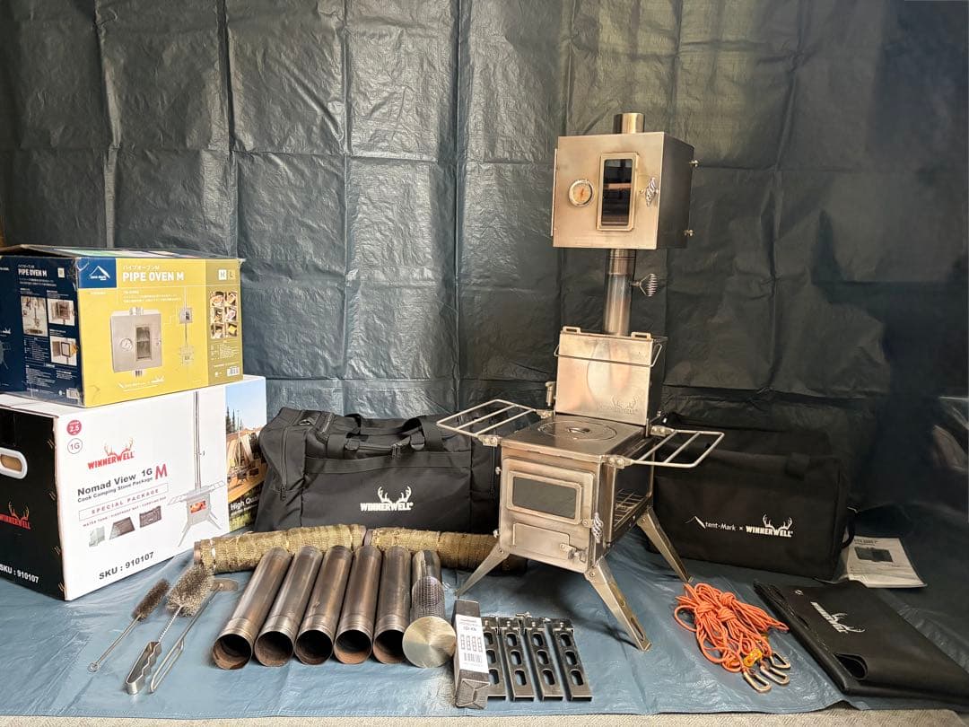 ウィンナーウェル ノマドビュー M & テンマクデザイン パイプオーブン M