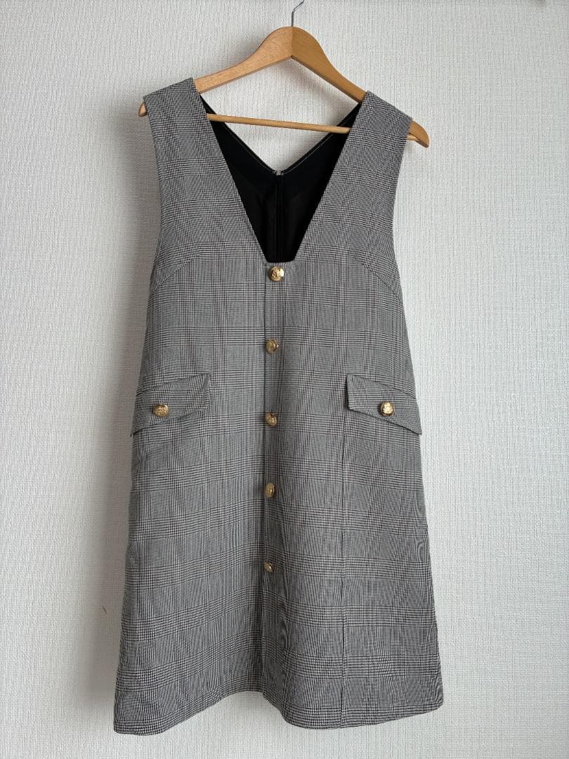 JUSGLITTY ジャスグリッティー フロント釦ミニジャンスカ XS