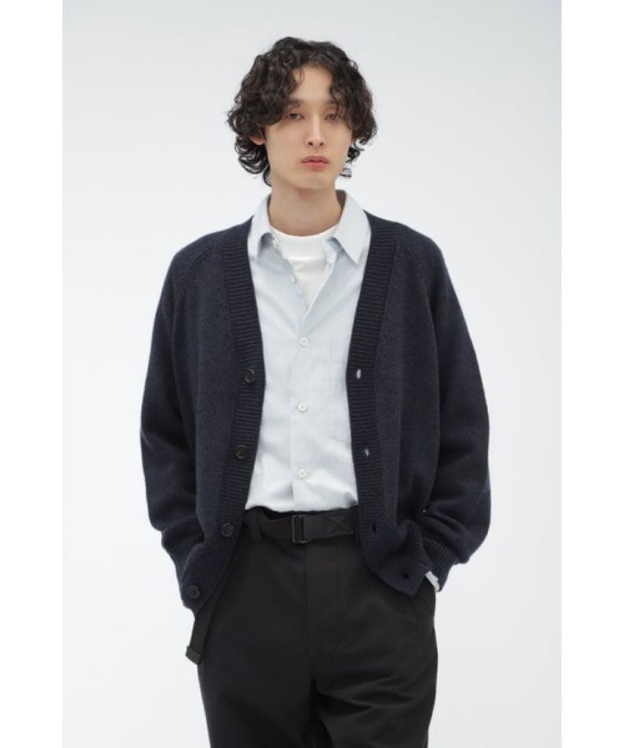トップス 24AW WASHABLE MERINO CORD CARDIGAN