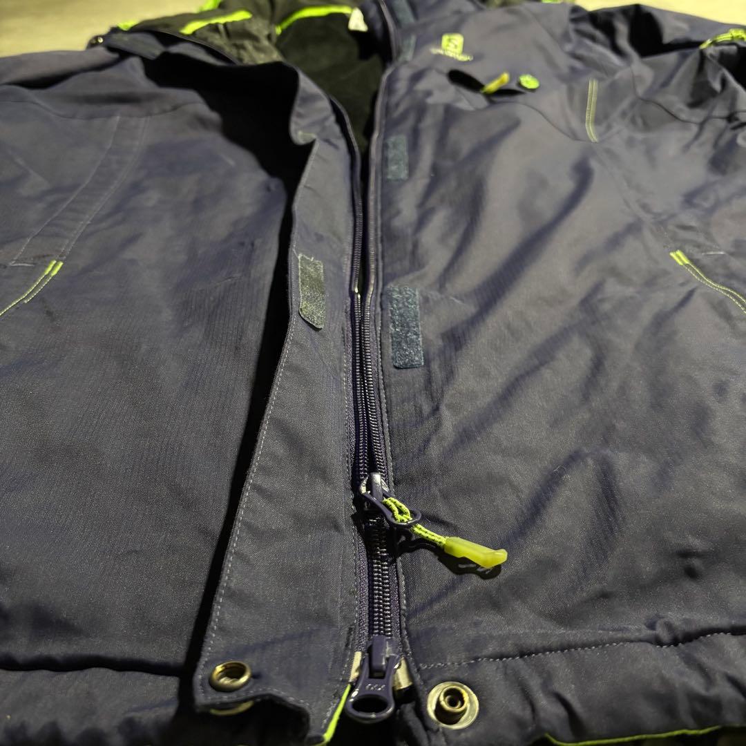 完品 00s SALOMON サロモン マウンテンパーカー パフジャケット　紺色