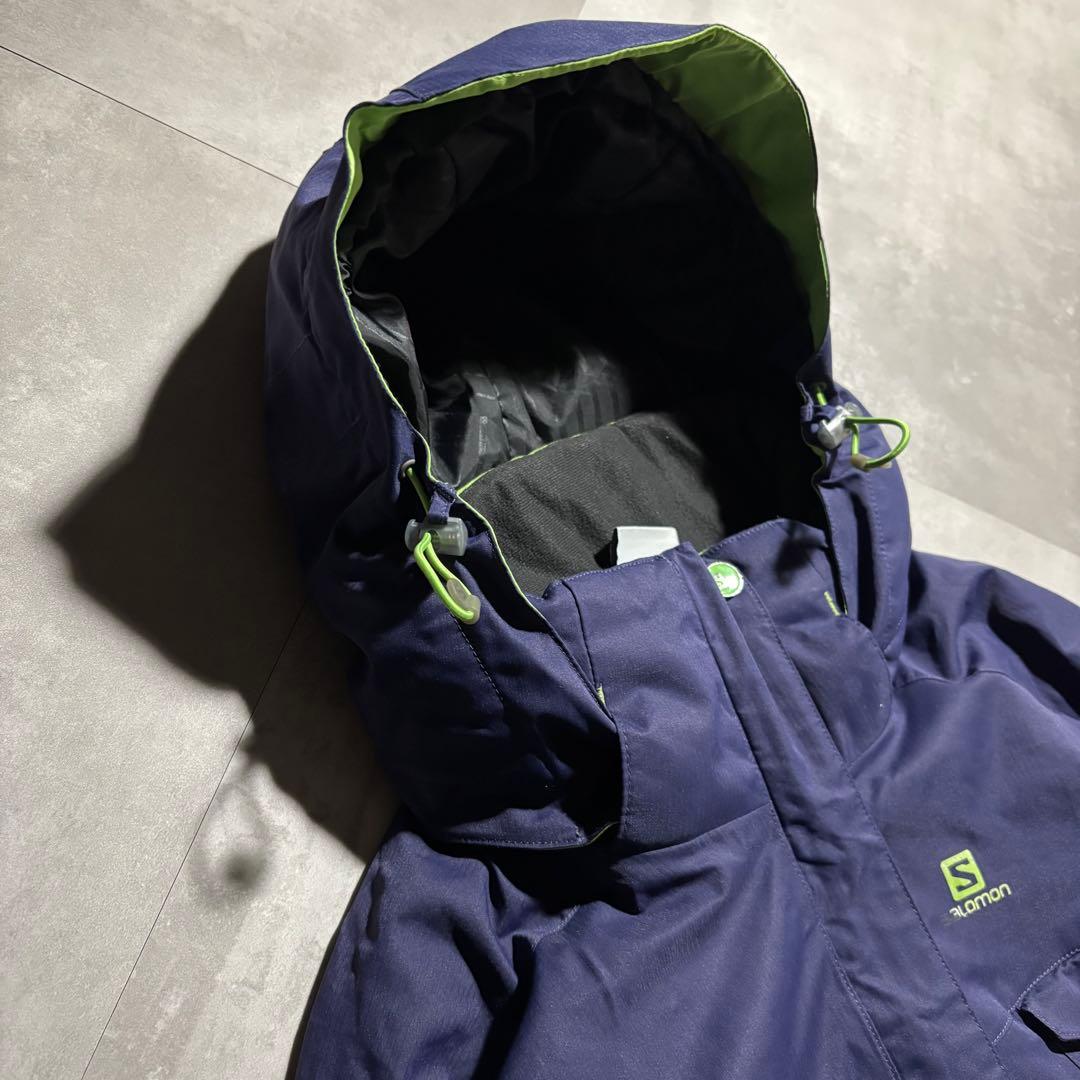完品 00s SALOMON サロモン マウンテンパーカー パフジャケット　紺色