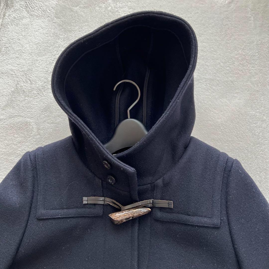 【極美品 定番】HYKE ダッフルコート ロング ネイビー 日本製 ボウルズ 2