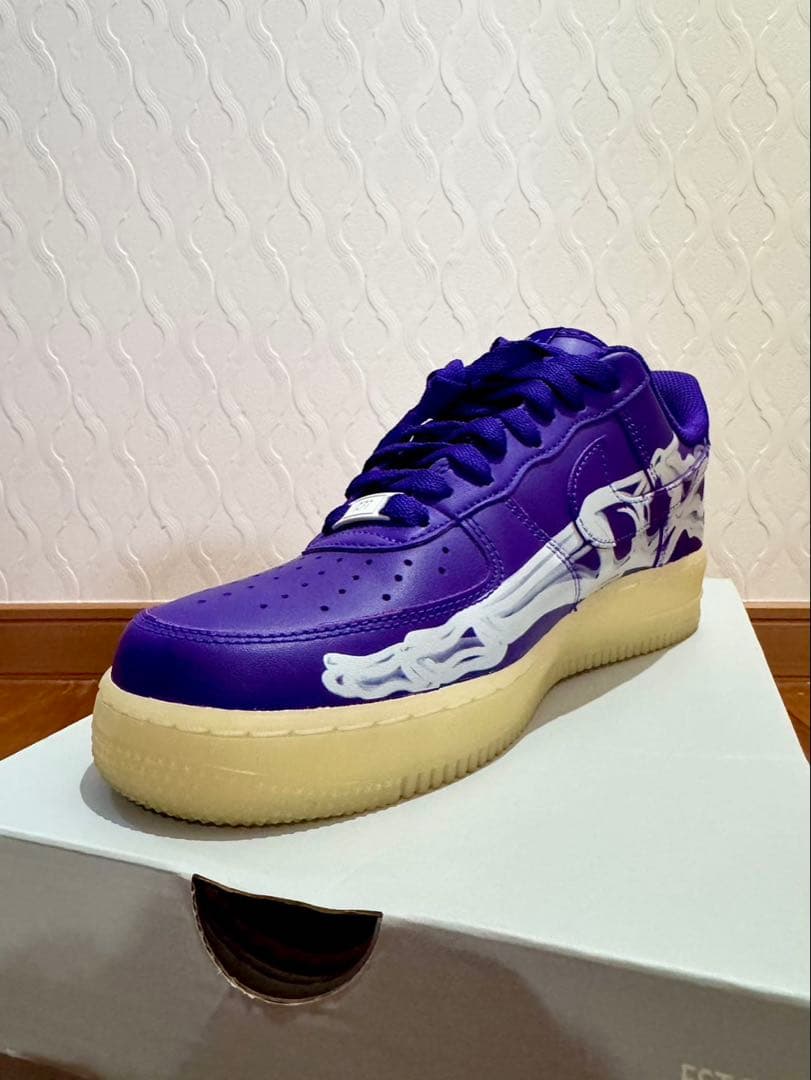 靴 Nike Air Force 1 \"Purple Skeleton\"