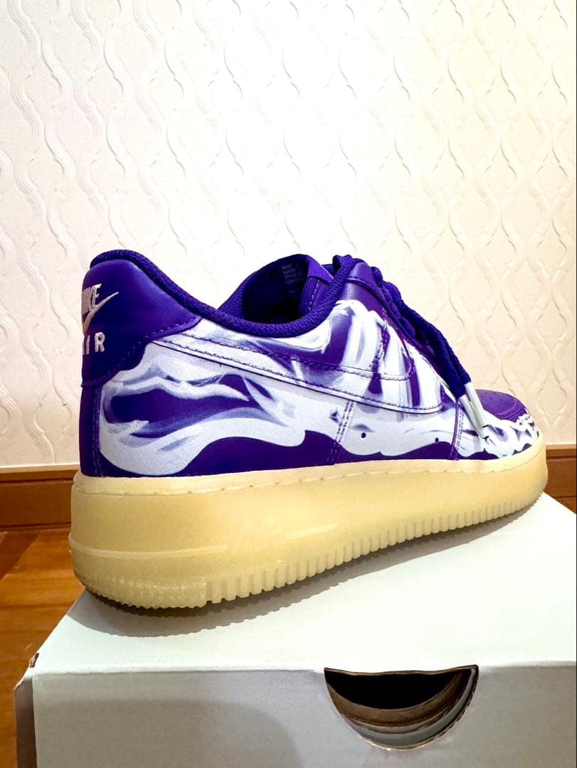 靴 Nike Air Force 1 \"Purple Skeleton\"