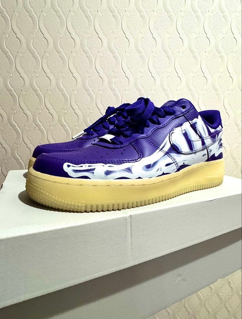 靴 Nike Air Force 1 \"Purple Skeleton\"