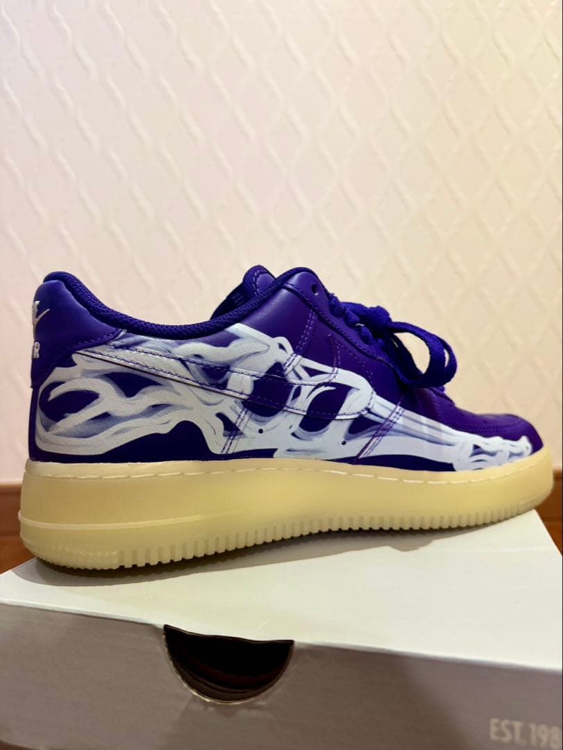 靴 Nike Air Force 1 \"Purple Skeleton\"