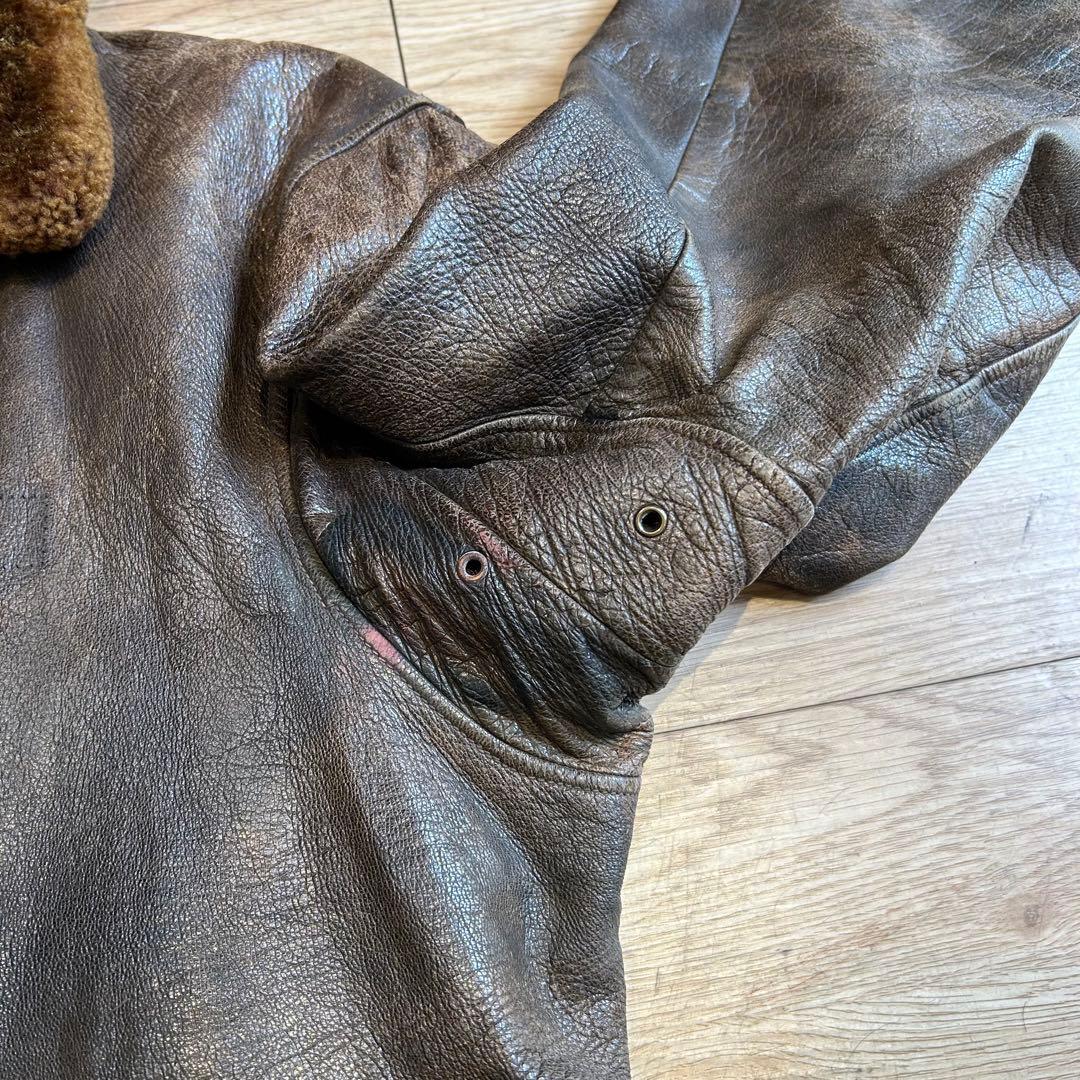 【実物】40's\"U.S.NAVY\"AN6552 G-1 flight jkt