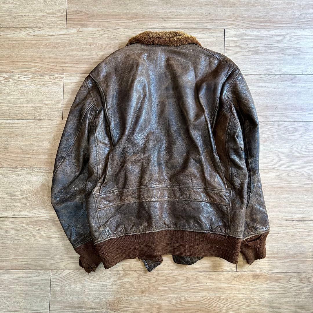【実物】40's\"U.S.NAVY\"AN6552 G-1 flight jkt