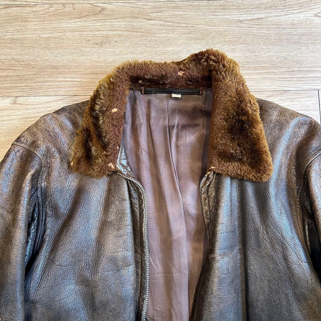 【実物】40's\"U.S.NAVY\"AN6552 G-1 flight jkt