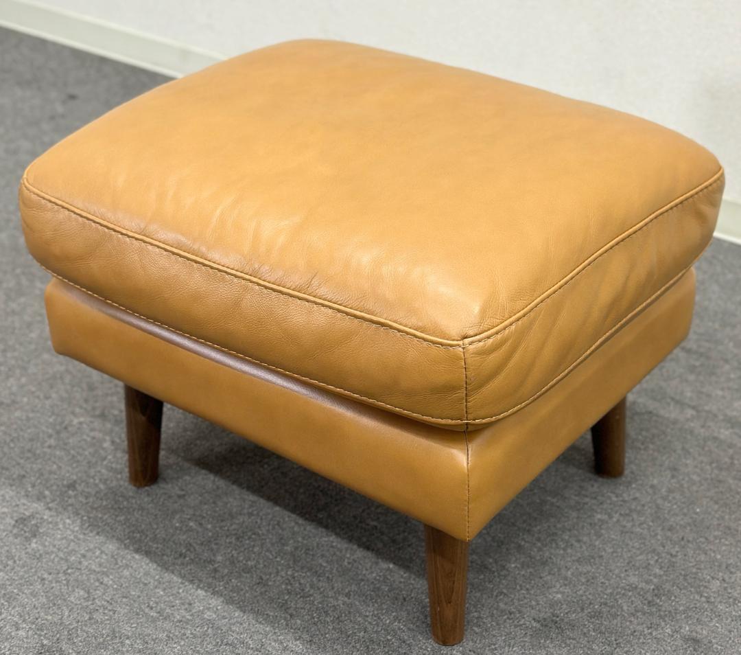 ■unico/ウニコ■MOLN/モルン　レザー　オットマン　本革　ブラウン