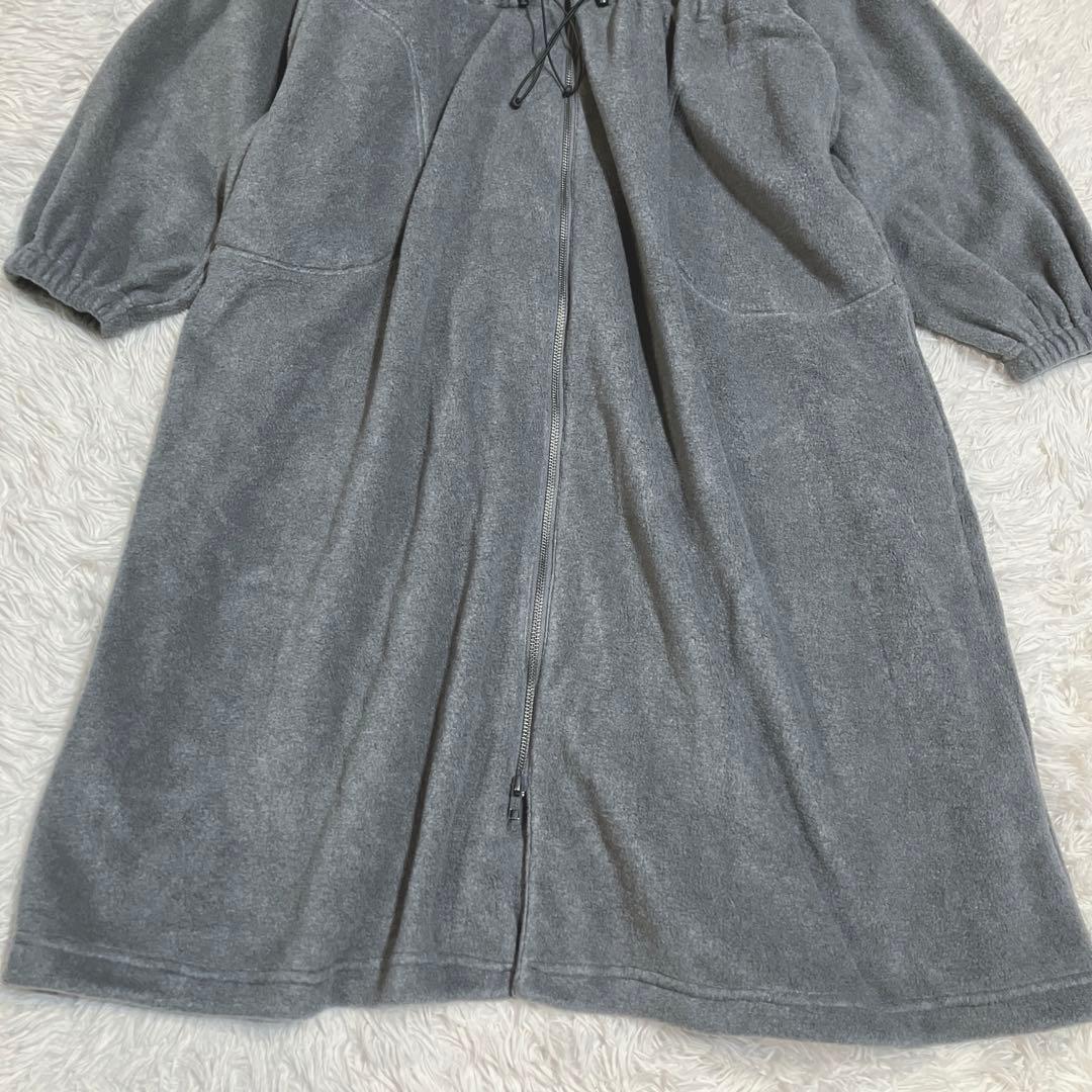 CLOCHE クロシェ フリース ロングワンピース コート ドローコード M