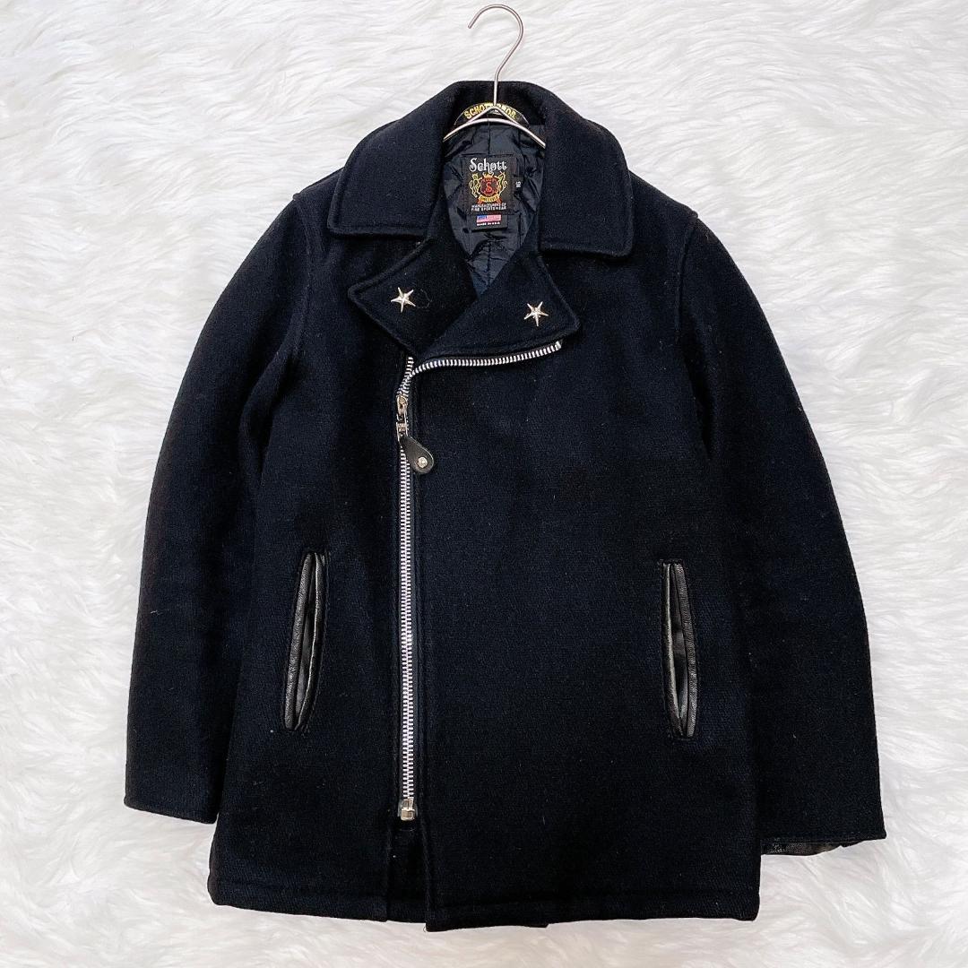 Schott ワンスター　メルトン　ライダーズジャケット　Sサイズ