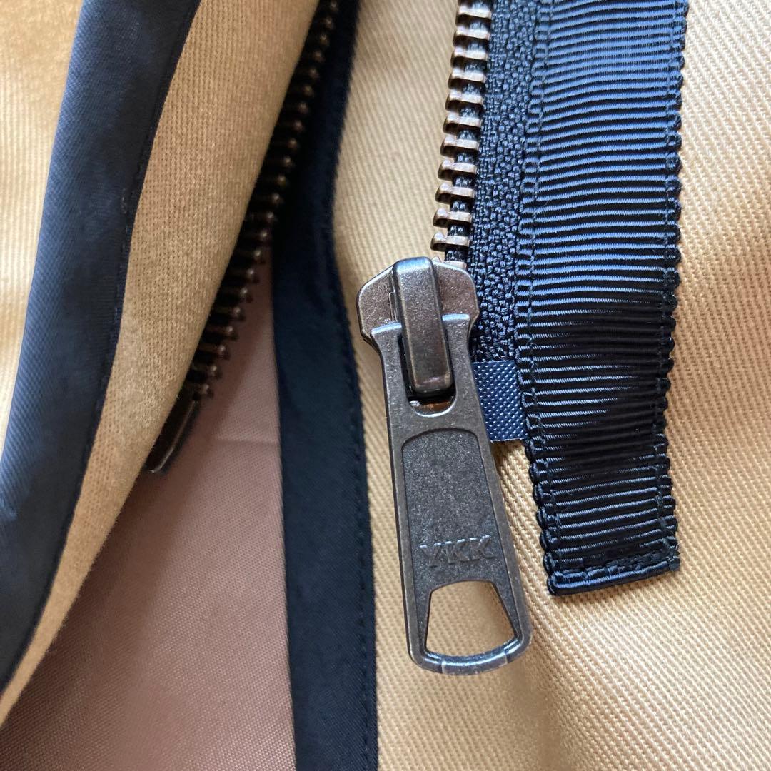 Limue ロングコート　ワイドスリーブ　ノーカラー　パイピングコート　F