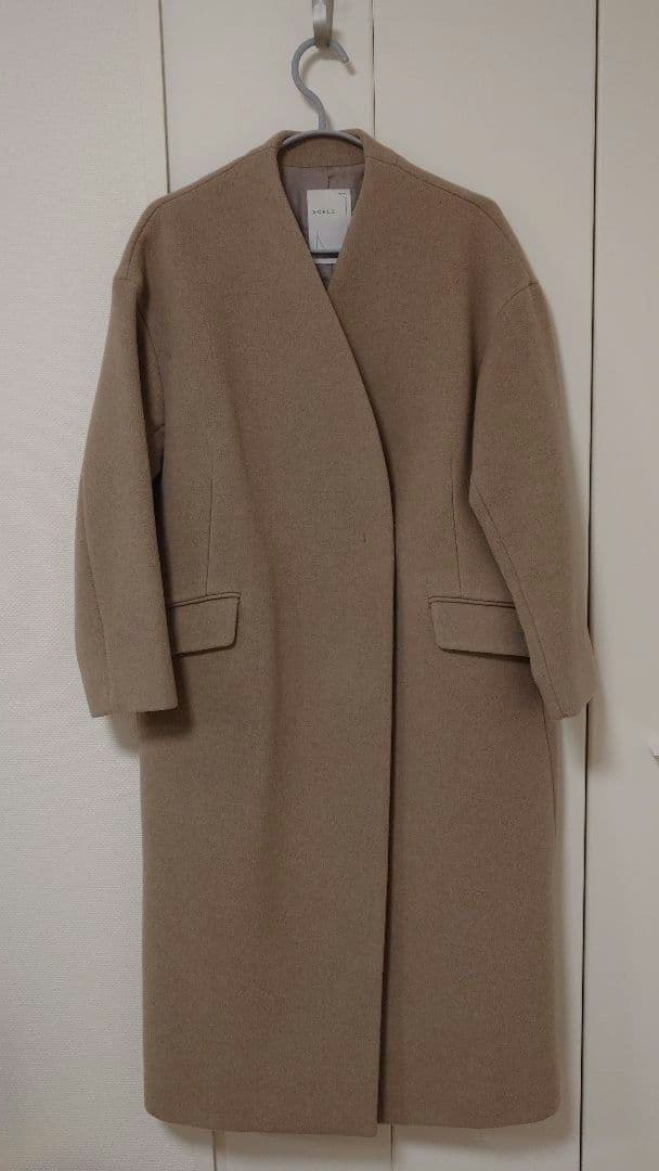 NOBLE ベージュ ロングコート　38
