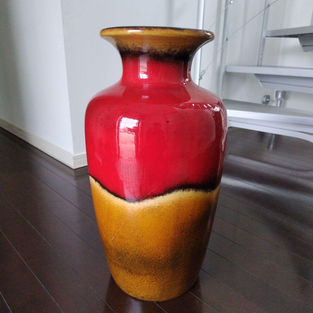 美品！ヴィンテージドイツ製 50-70年代FAT LAVA フラワーベース大型