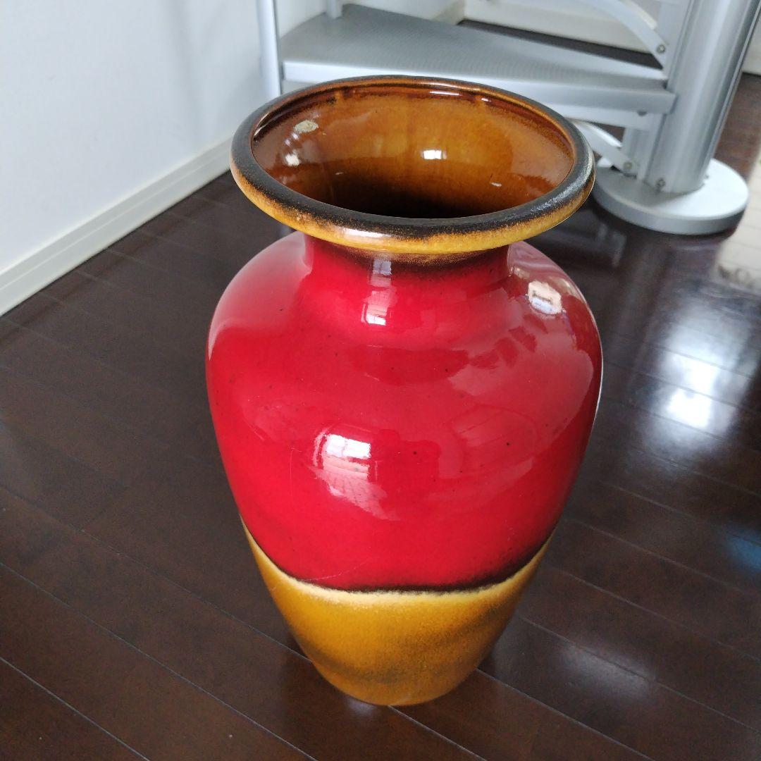 美品！ヴィンテージドイツ製 50-70年代FAT LAVA フラワーベース大型