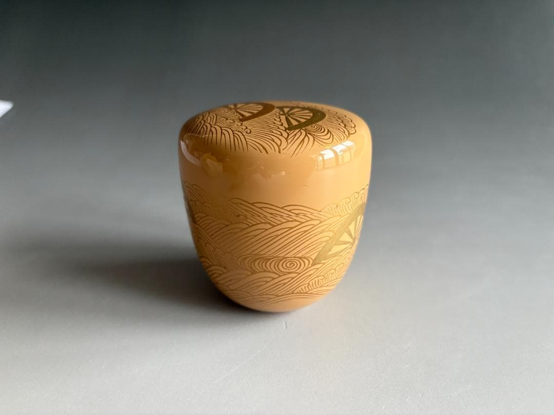 薄茶器　辻石斎　波車　大棗　茶道具