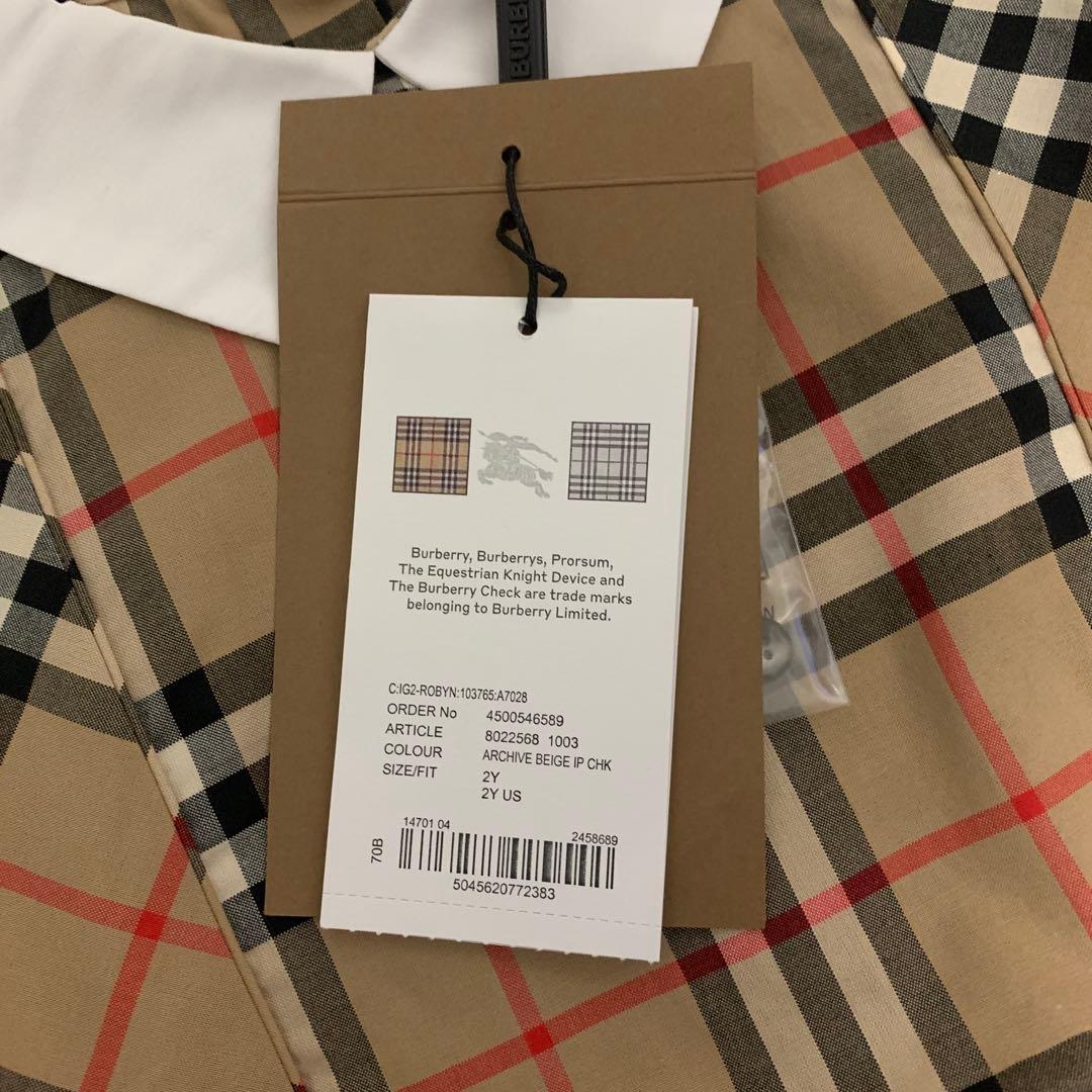 Burberry チェック柄 ワンピース 2Y 90