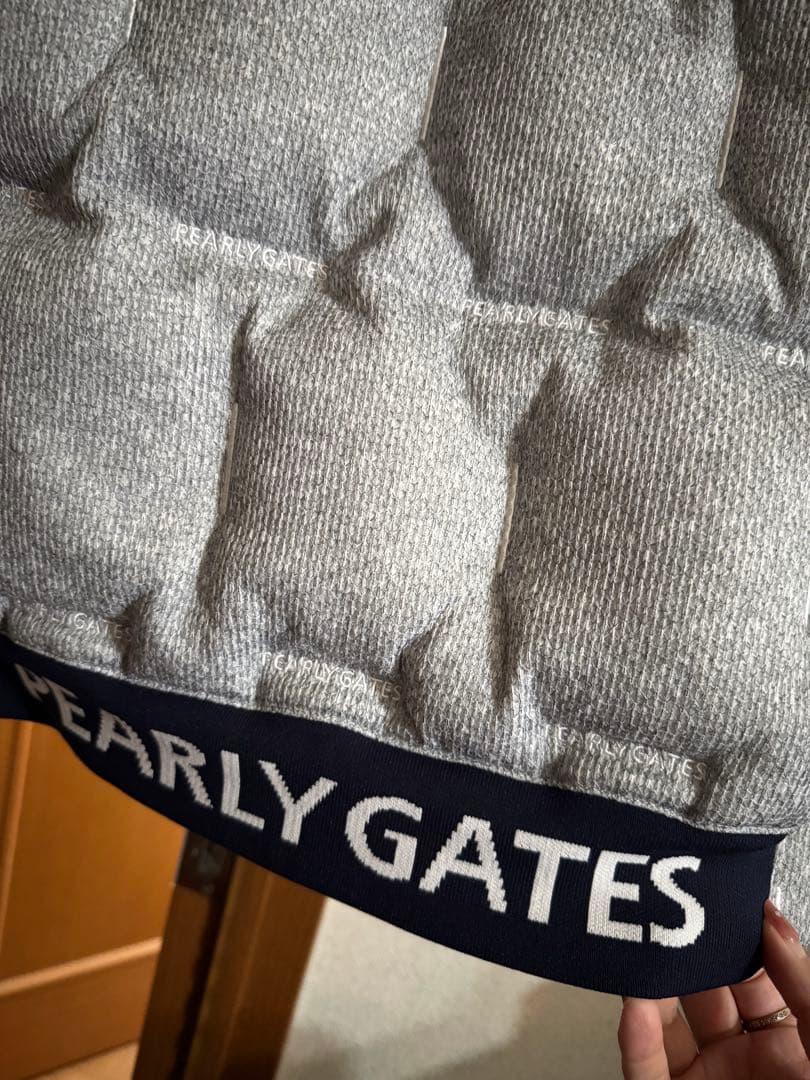 専用出品　PEARLY GATES グレー ダウンベスト フード付き