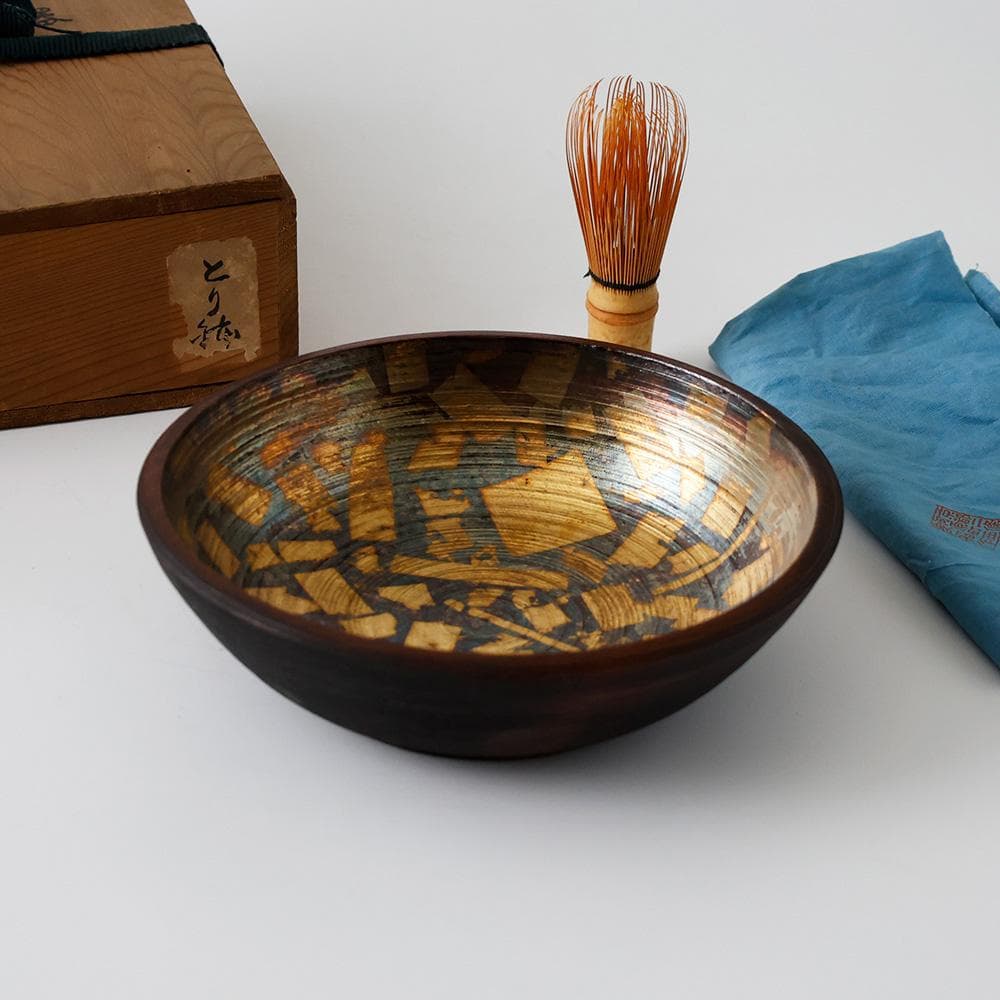 京都二條河原町西 平安 象福（ 嘉納象福 ）作 鳥鉢形 菓子器 大黒 茶道具