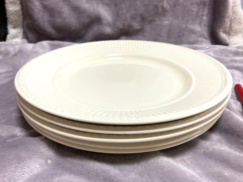 ★ほぼ未使用!!「」黒壷マークのプレート皿5枚セット・26.5㎝